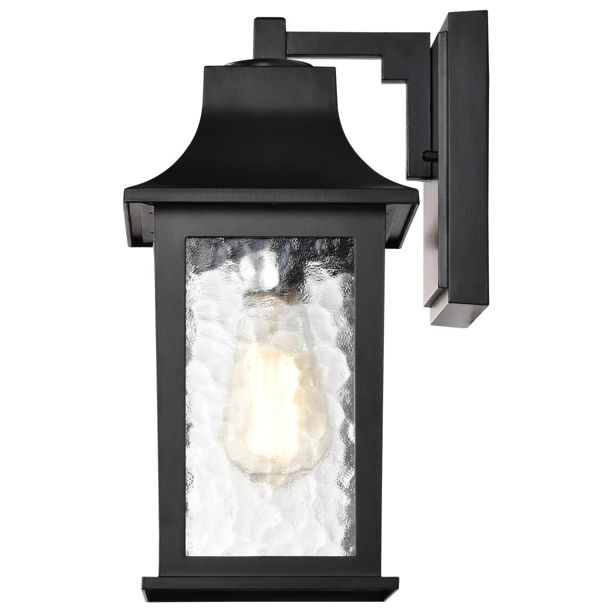 Image 5 Stillwell Outdoor Small Wall Lantern; 1 Light; Matte Black Finish; more views