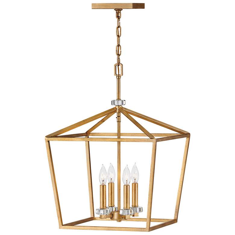 Image 1 Stinson 16" Wide Brass Chandelier by Hinkley Lighting