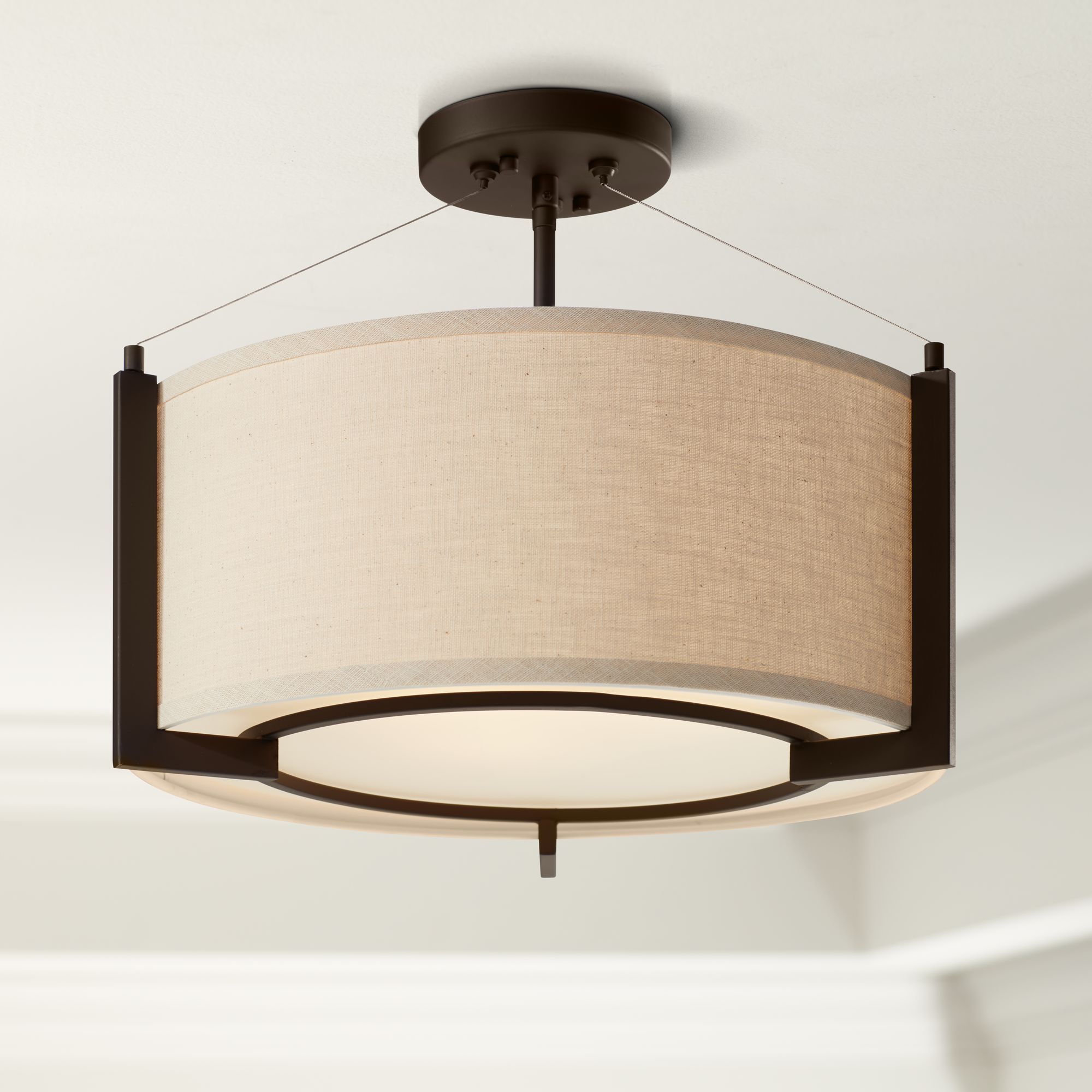 arts and crafts flush mount lighting