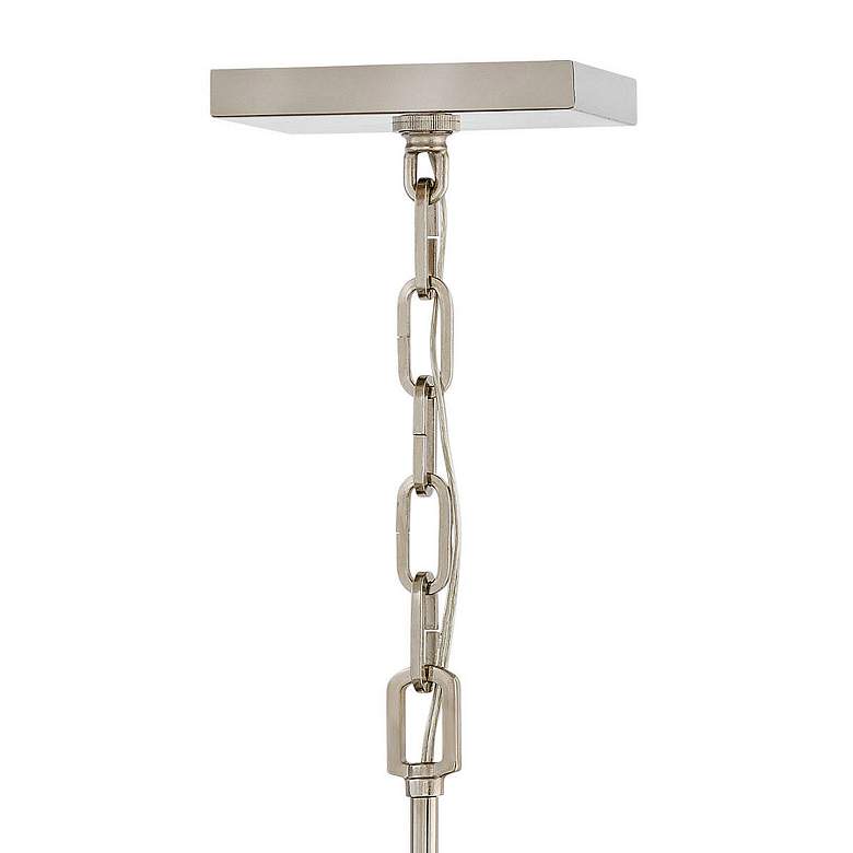 Image 4 Stinson 18"W Black and Polished Nickel 4-Light Foyer Pendant more views