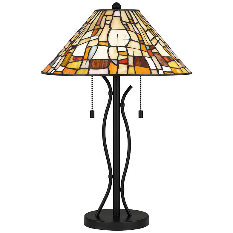 Image 2 Stinson 2-Light Matte Black Table Lamp