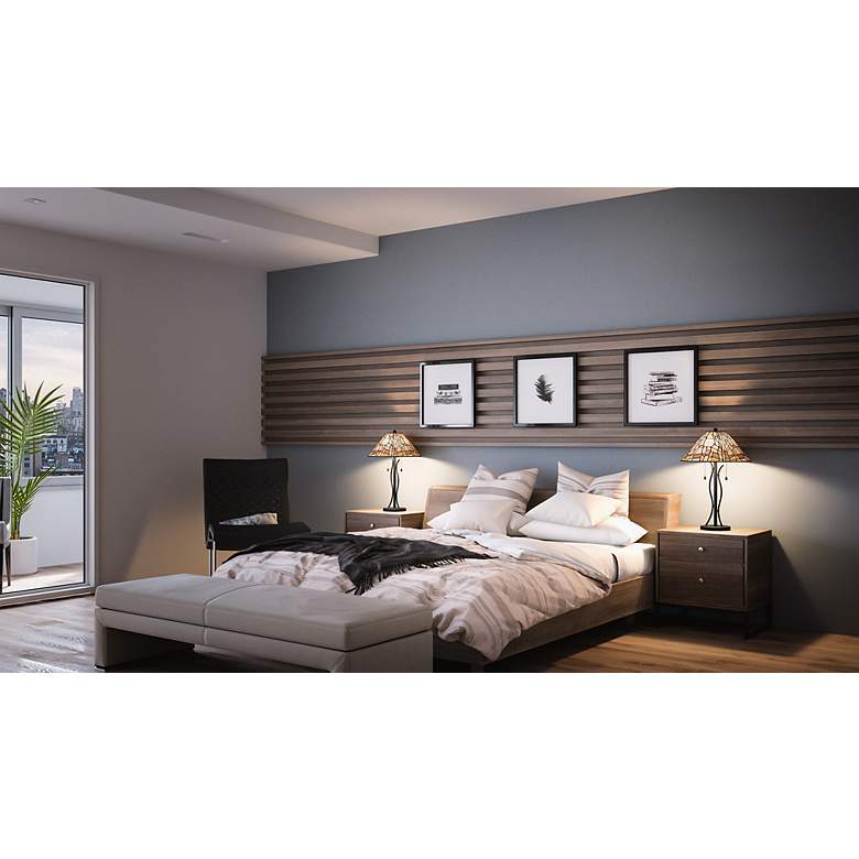 Image 3 Stinson 2-Light Matte Black Table Lamp more views