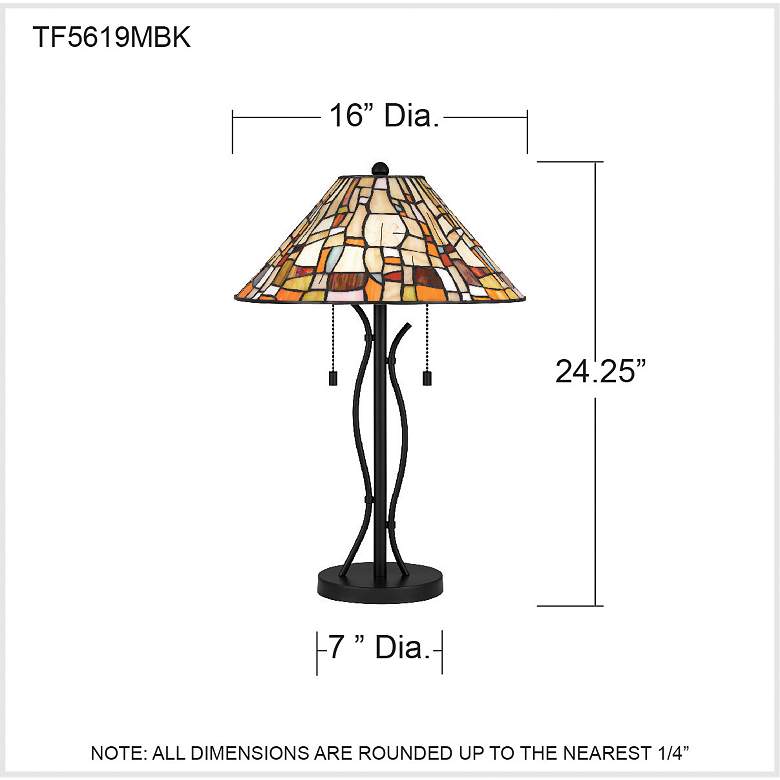 Image 7 Stinson 2-Light Matte Black Table Lamp more views