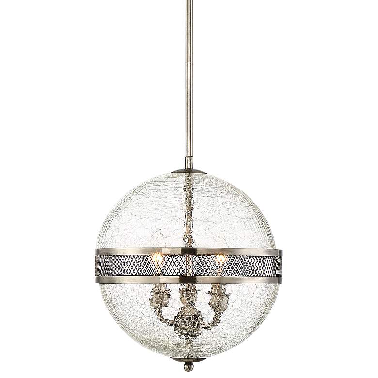 Image 1 Stirling 12" Wide Polished Pewter 3-Light Mini Pendant