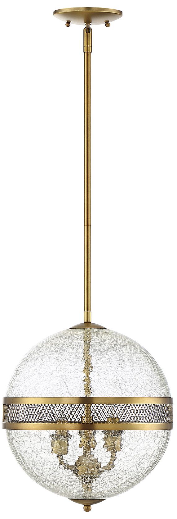 Image 2 Stirling 3-Light Pendant in Warm Brass more views