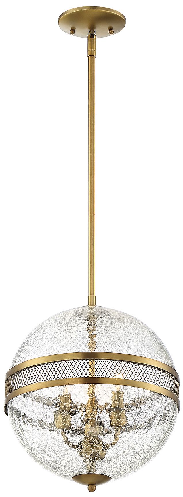 Image 4 Stirling 3-Light Pendant in Warm Brass more views