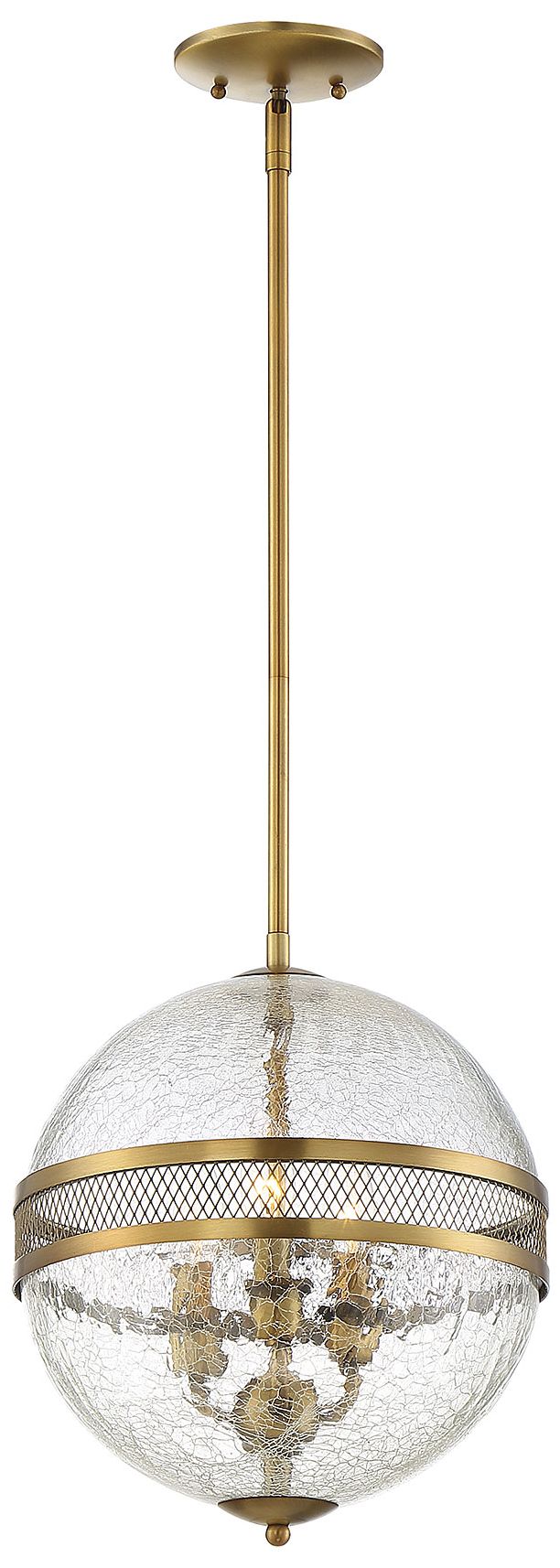 Image 5 Stirling 3-Light Pendant in Warm Brass more views