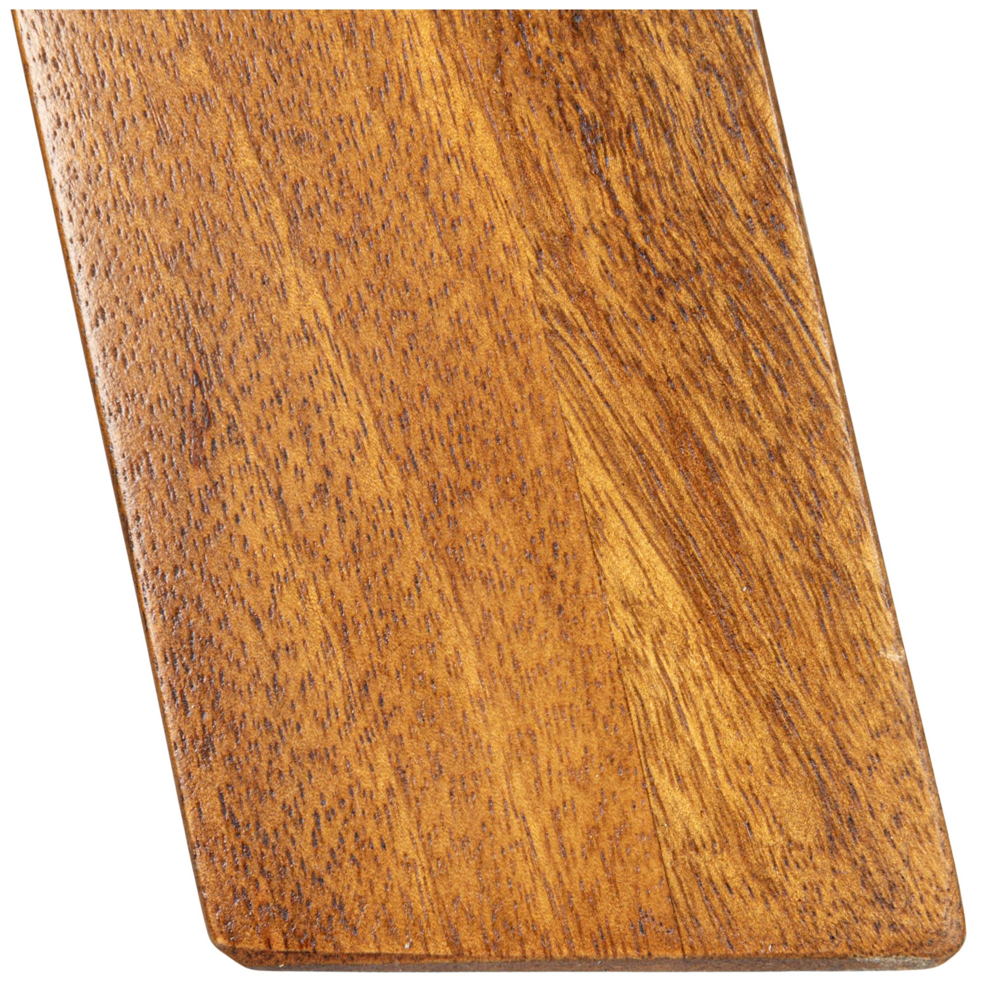 Image 5 Stitched Genuine Leather Bench with Mango Wood Legs, Black more views