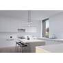 2_Stix 40" Wide LED Chandelier 6-Arm Satin Black 240" Cable more views