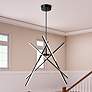 1_Stix 50" Wide Black Chandelier