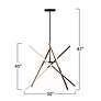 4_Stix 50" Wide Black Chandelier more views
