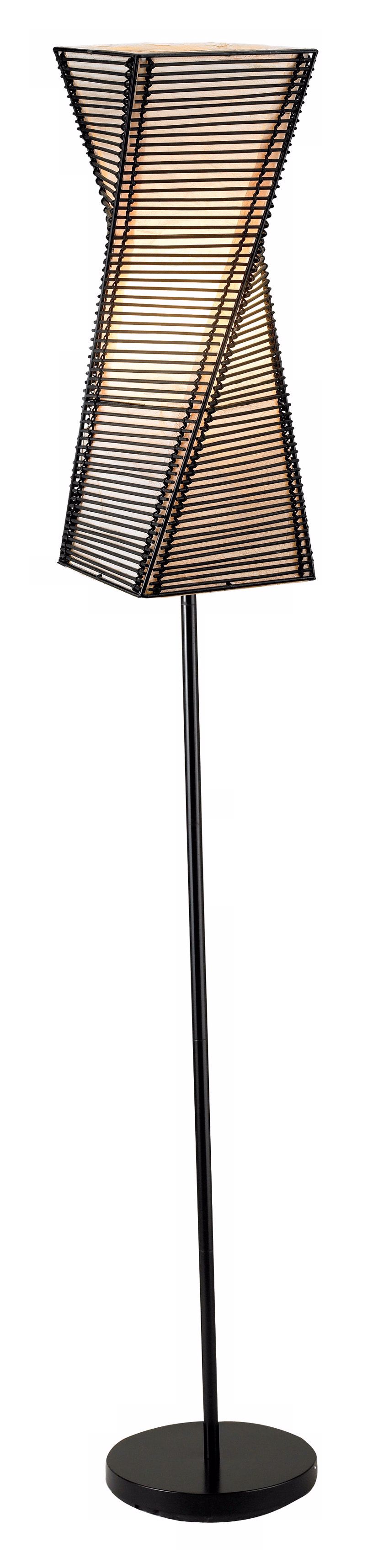 twisted metal floor lamp