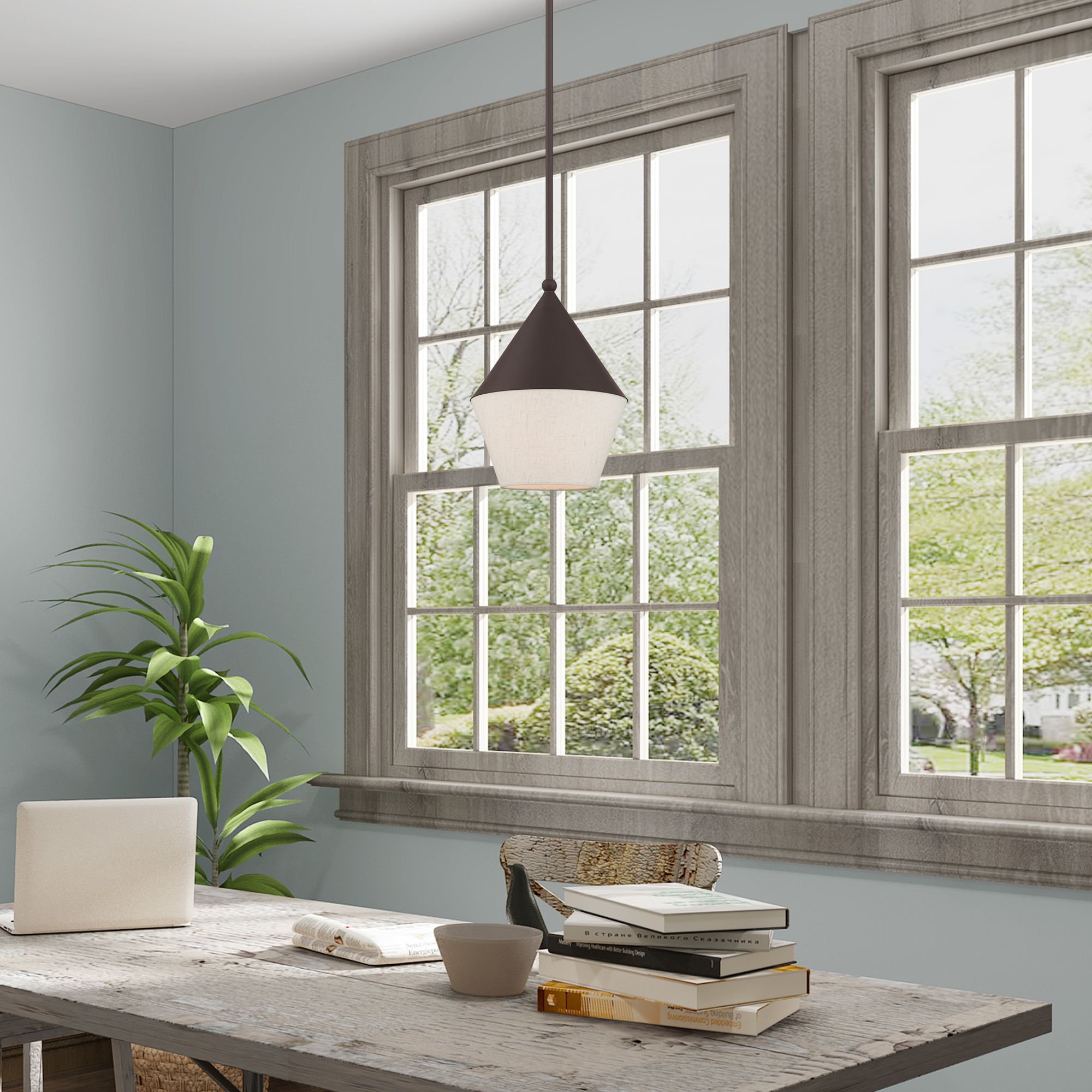 Stockholm 1 Light Bronze Mini Pendant