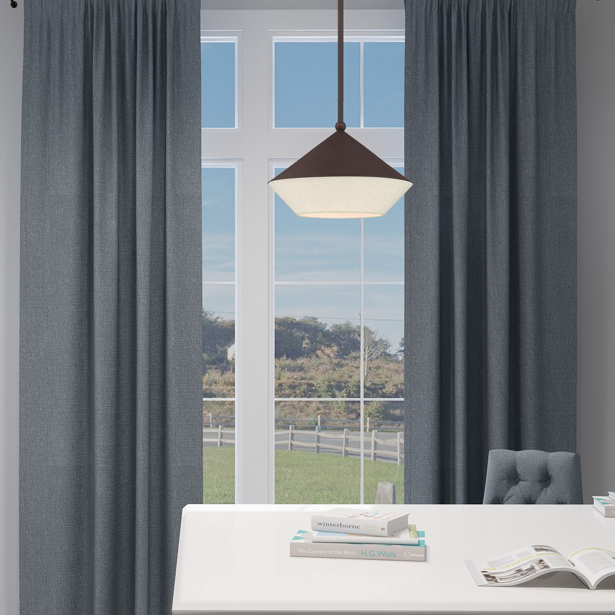 Stockholm 1 Light Bronze Mini Pendant