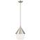 Stockholm 1 Light Brushed Nickel Mini Pendant