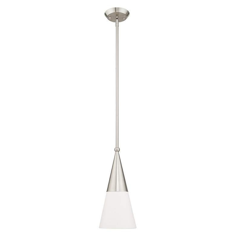 Image 3 Stockholm 1 Light Brushed Nickel Mini Pendant more views