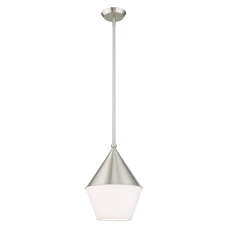 Image 4 Stockholm 1 Light Brushed Nickel Mini Pendant more views