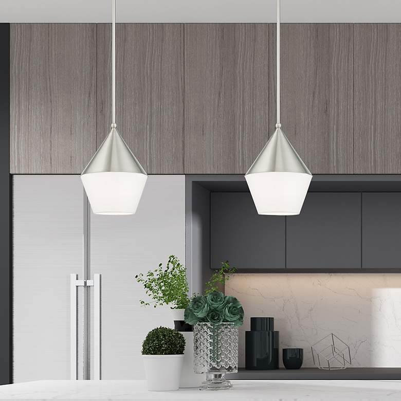 Image 7 Stockholm 1 Light Brushed Nickel Mini Pendant more views