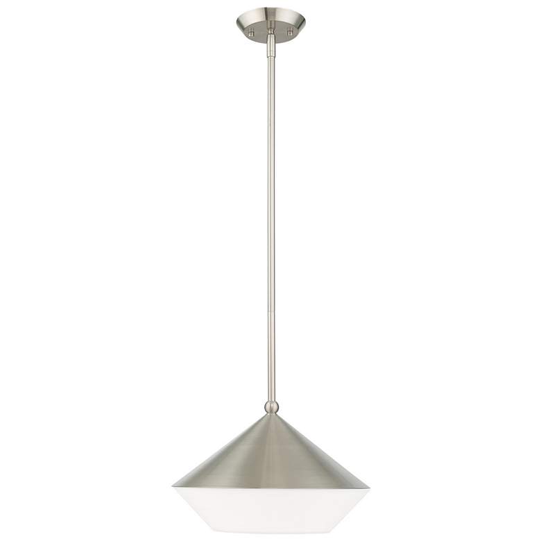 Image 1 Stockholm 1 Light Brushed Nickel Mini Pendant