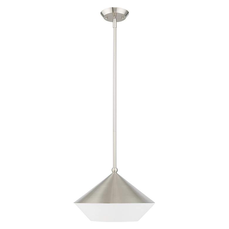 Image 3 Stockholm 1 Light Brushed Nickel Mini Pendant more views