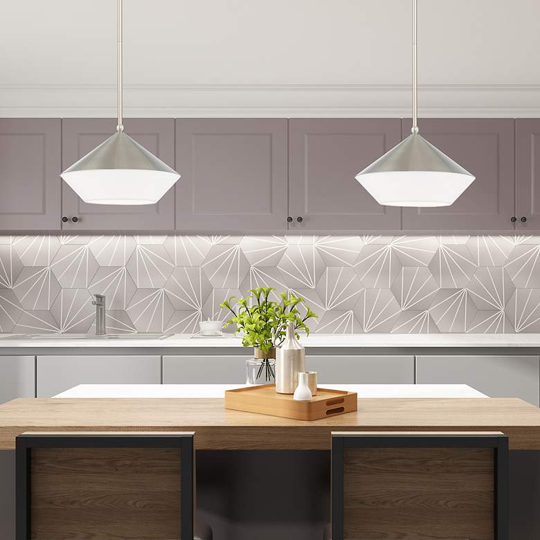 Image 6 Stockholm 1 Light Brushed Nickel Mini Pendant more views