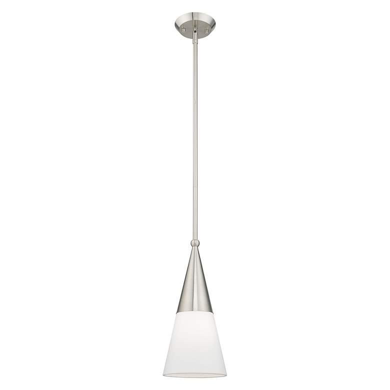 Image 4 Stockholm 1 Light Brushed Nickel Mini Pendant more views