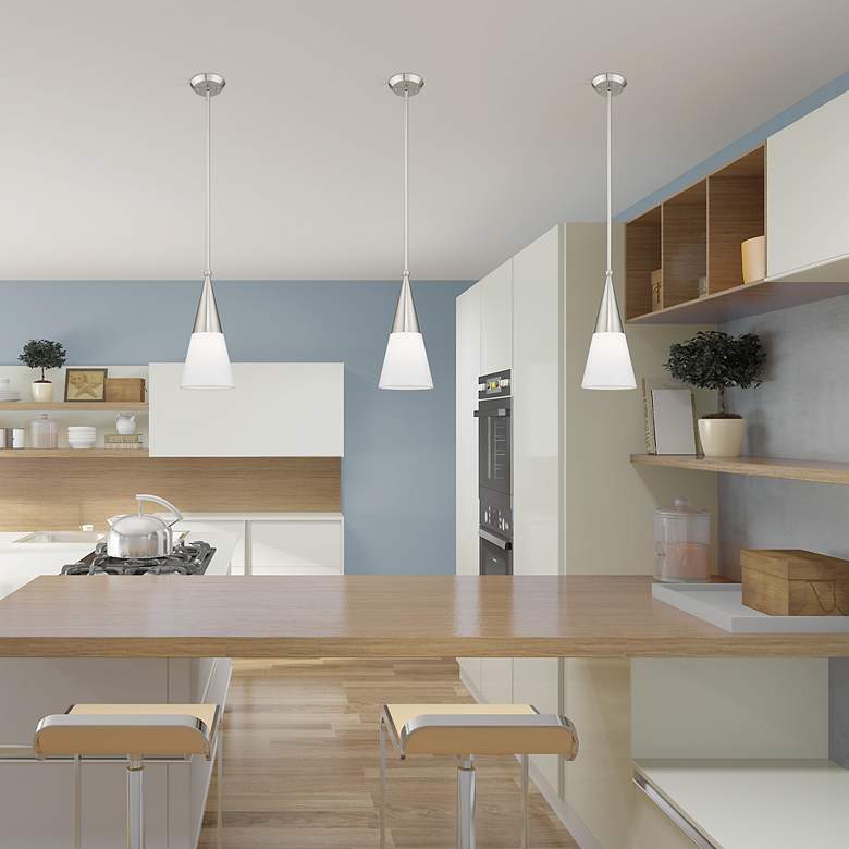 Image 6 Stockholm 1 Light Brushed Nickel Mini Pendant more views