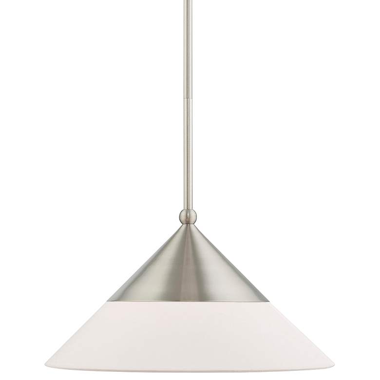 Image 3 Stockholm 1 Light Brushed Nickel Mini Pendant
