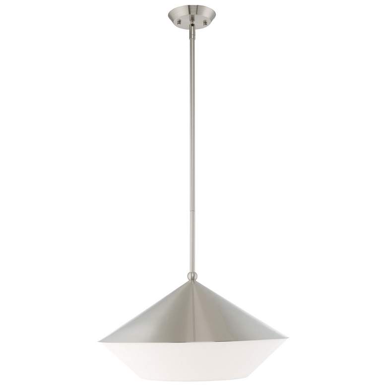 Image 1 Stockholm 1 Light Brushed Nickel Pendant