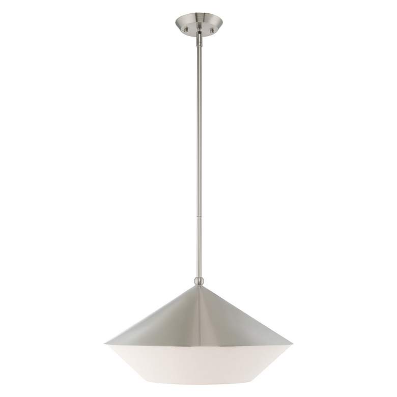 Image 3 Stockholm 1 Light Brushed Nickel Pendant more views