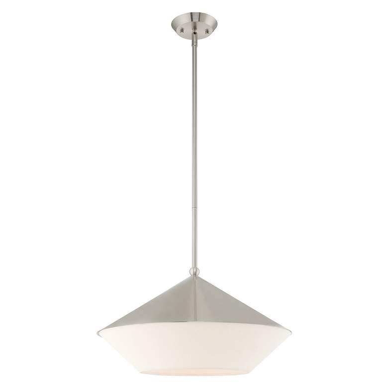 Image 4 Stockholm 1 Light Brushed Nickel Pendant more views