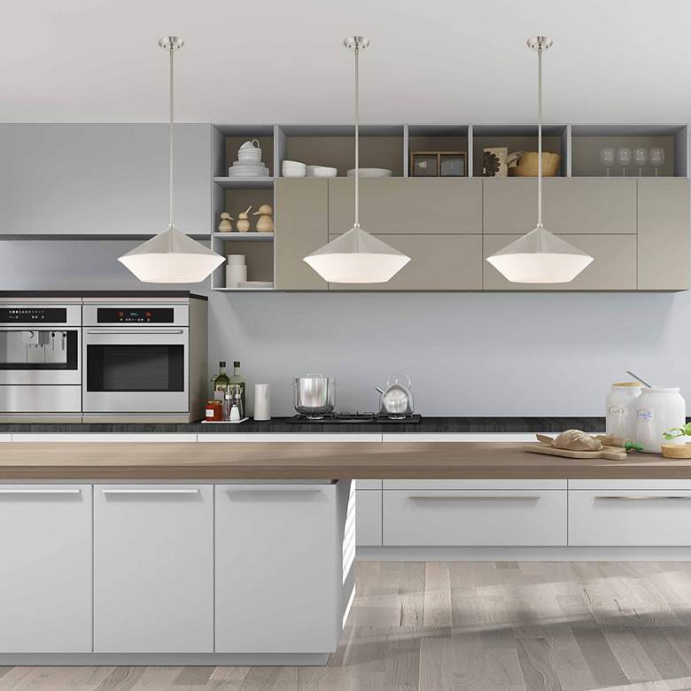 Image 6 Stockholm 1 Light Brushed Nickel Pendant more views