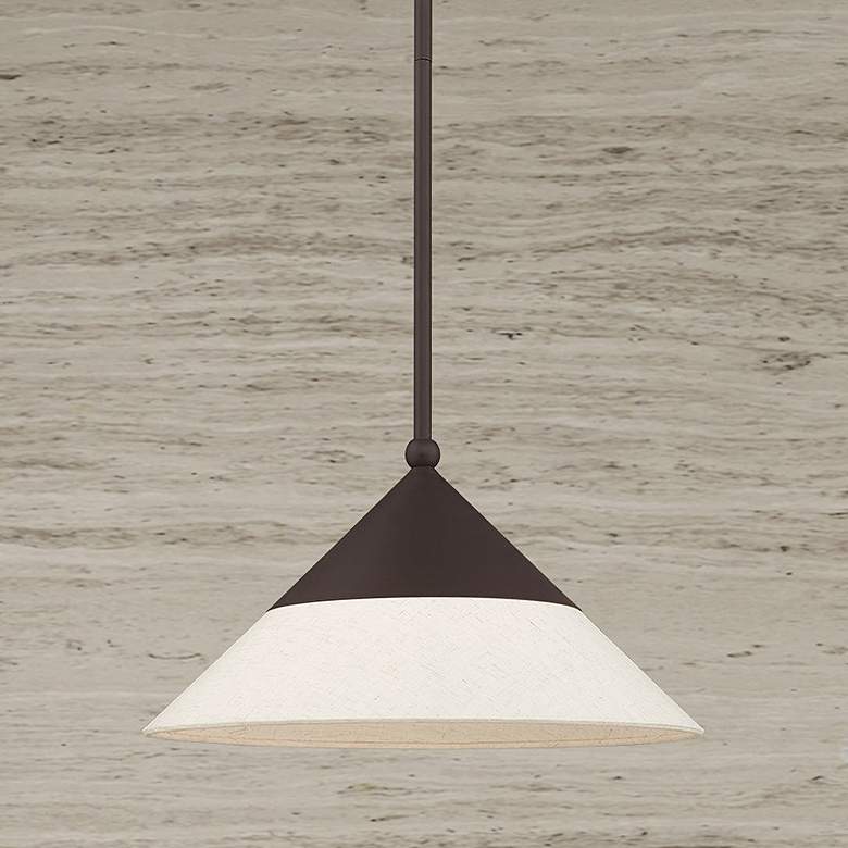 Image 2 Stockholm 15" Wide Bronze Steel Pendant Light