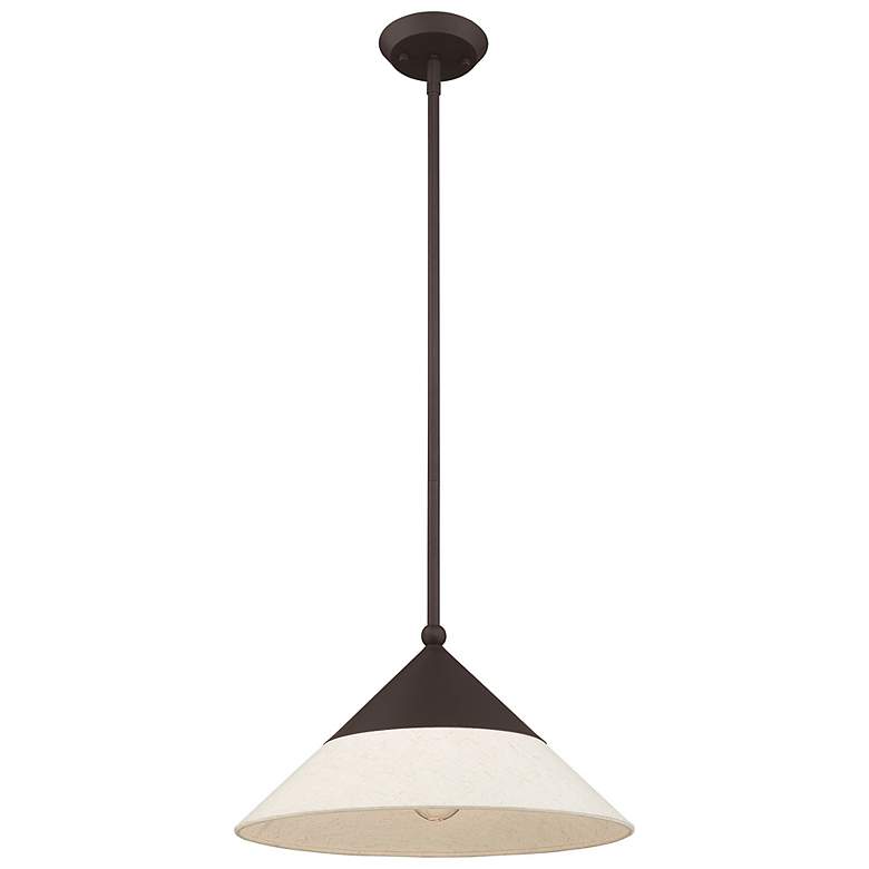 Image 6 Stockholm 15 inch Wide Bronze Steel Pendant Light more views