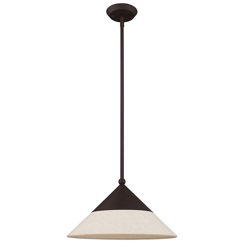 Image 7 Stockholm 15 inch Wide Bronze Steel Pendant Light more views