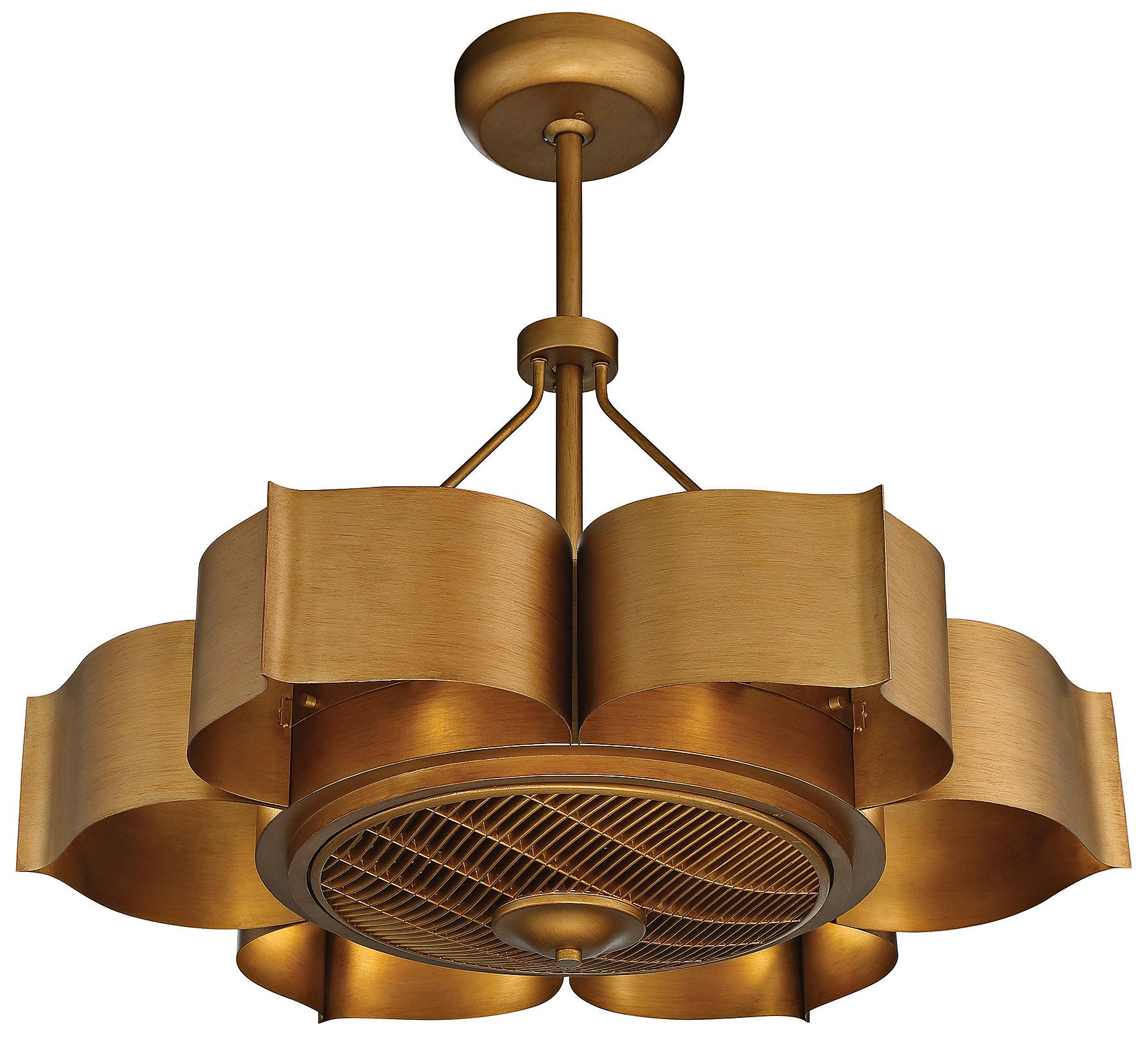 Image 5 Stockholm 6-Light Fan D'Lier in Gold Patina more views