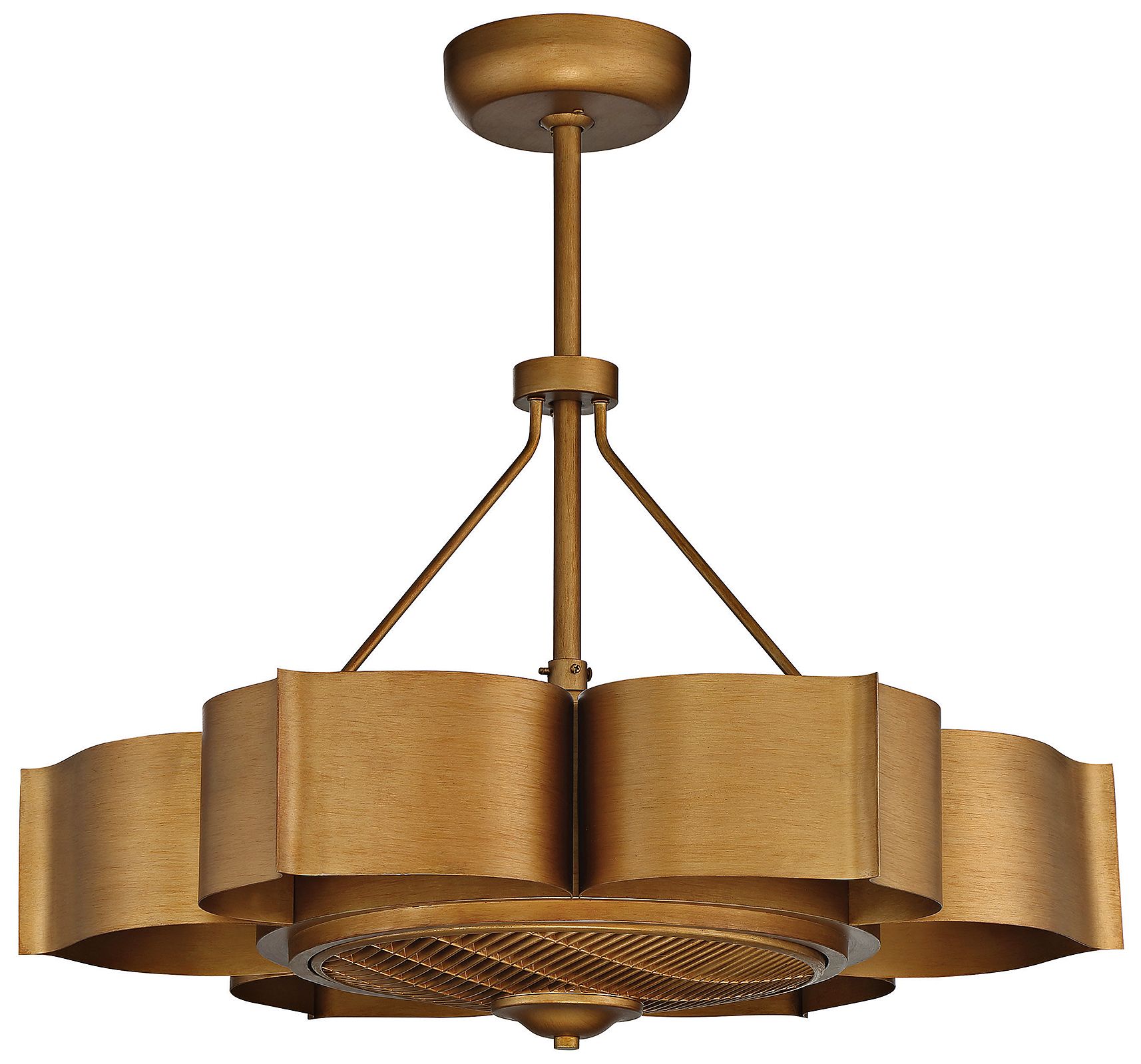 Image 7 Stockholm 6-Light Fan D'Lier in Gold Patina more views