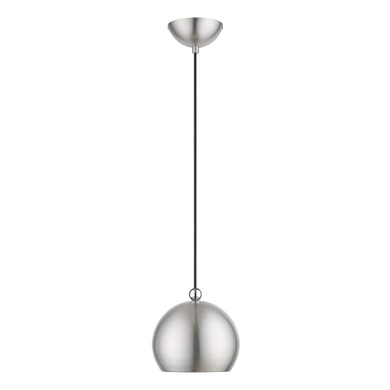 Image 4 Stockton 1 Light Brushed Nickel Globe Mini Pendant more views