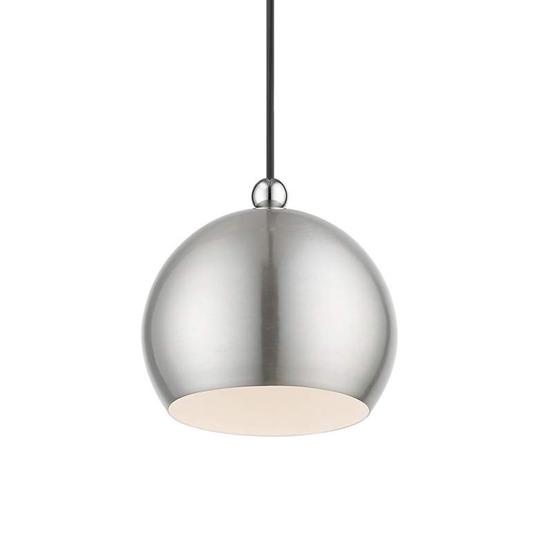 Image 6 Stockton 1 Light Brushed Nickel Globe Mini Pendant more views