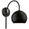 Stockton 1 Light Shiny Black Swing Arm Wall Lamp