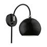 3_Stockton 1 Light Shiny Black Swing Arm Wall Lamp more views