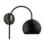 6_Stockton 1 Light Shiny Black Swing Arm Wall Lamp more views