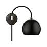 7_Stockton 1 Light Shiny Black Swing Arm Wall Lamp more views