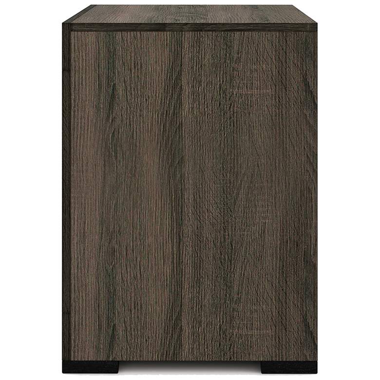 Image 3 Stockton 21 1/2 inch Wide Gray Wood 2-Drawer Nightstand more views