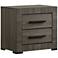 Stockton 21 1/2" Wide Gray Wood Finish 2-Drawer Nightstand