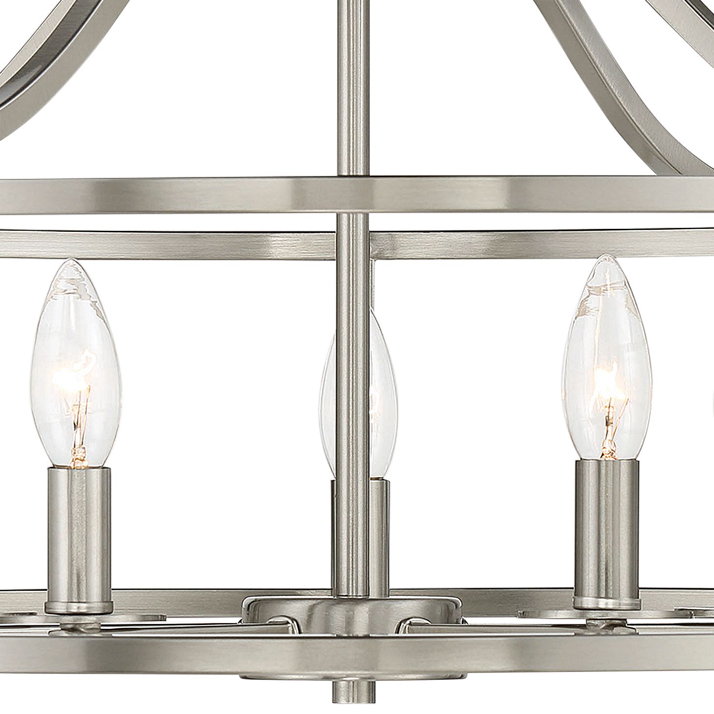 Image 2 Stockton 5-Light Ceiling Light in Satin Nickel more views