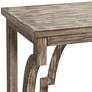 Stockton 64" Wide Chestnut 3-Tier Console Table in scene