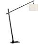 2_Stockton Charcoal Gray and Black Adjustable Arc Floor Lamp