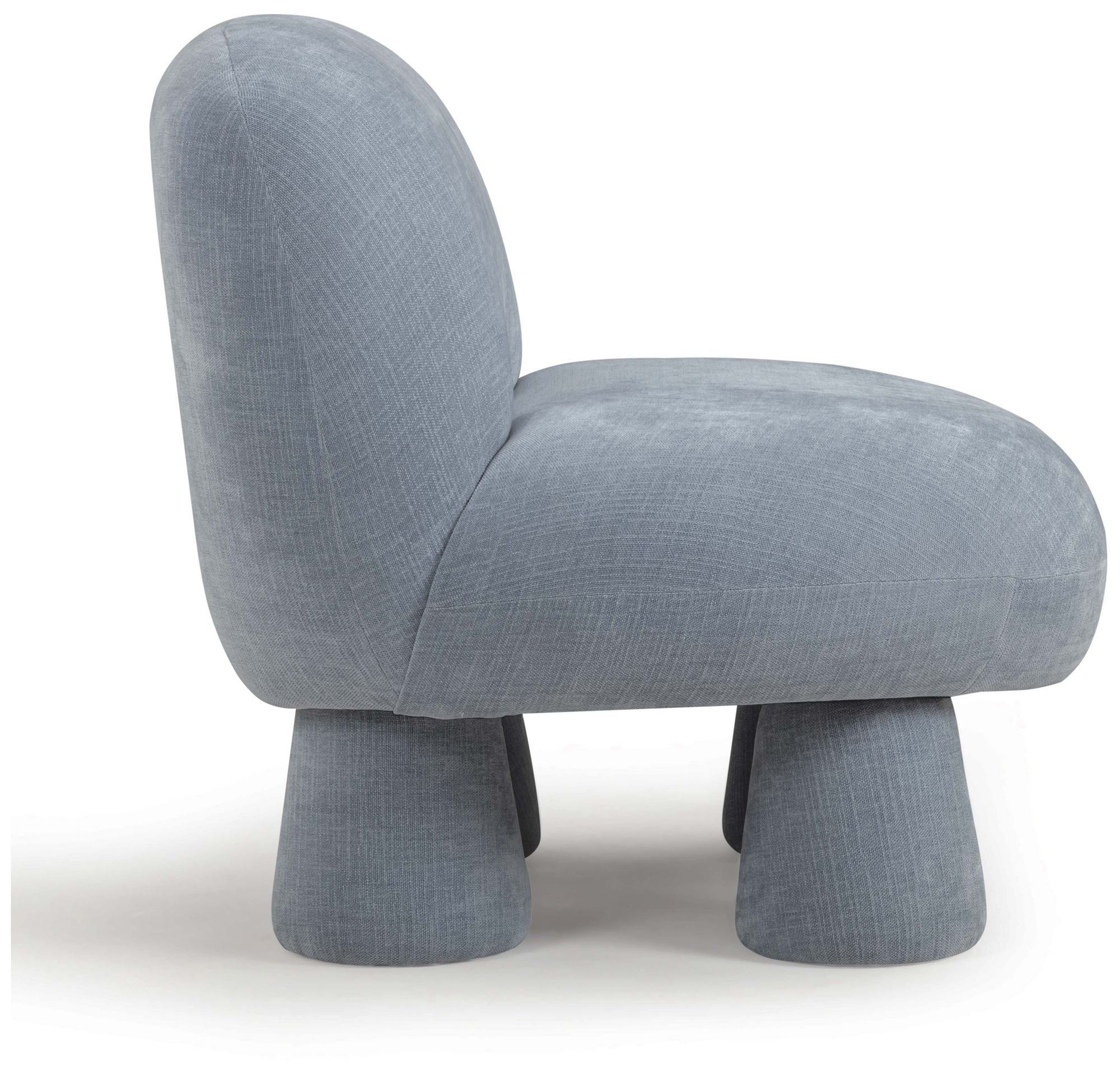 Image 2 Stomp Blue Upcycled Chenille Accent Chair more views