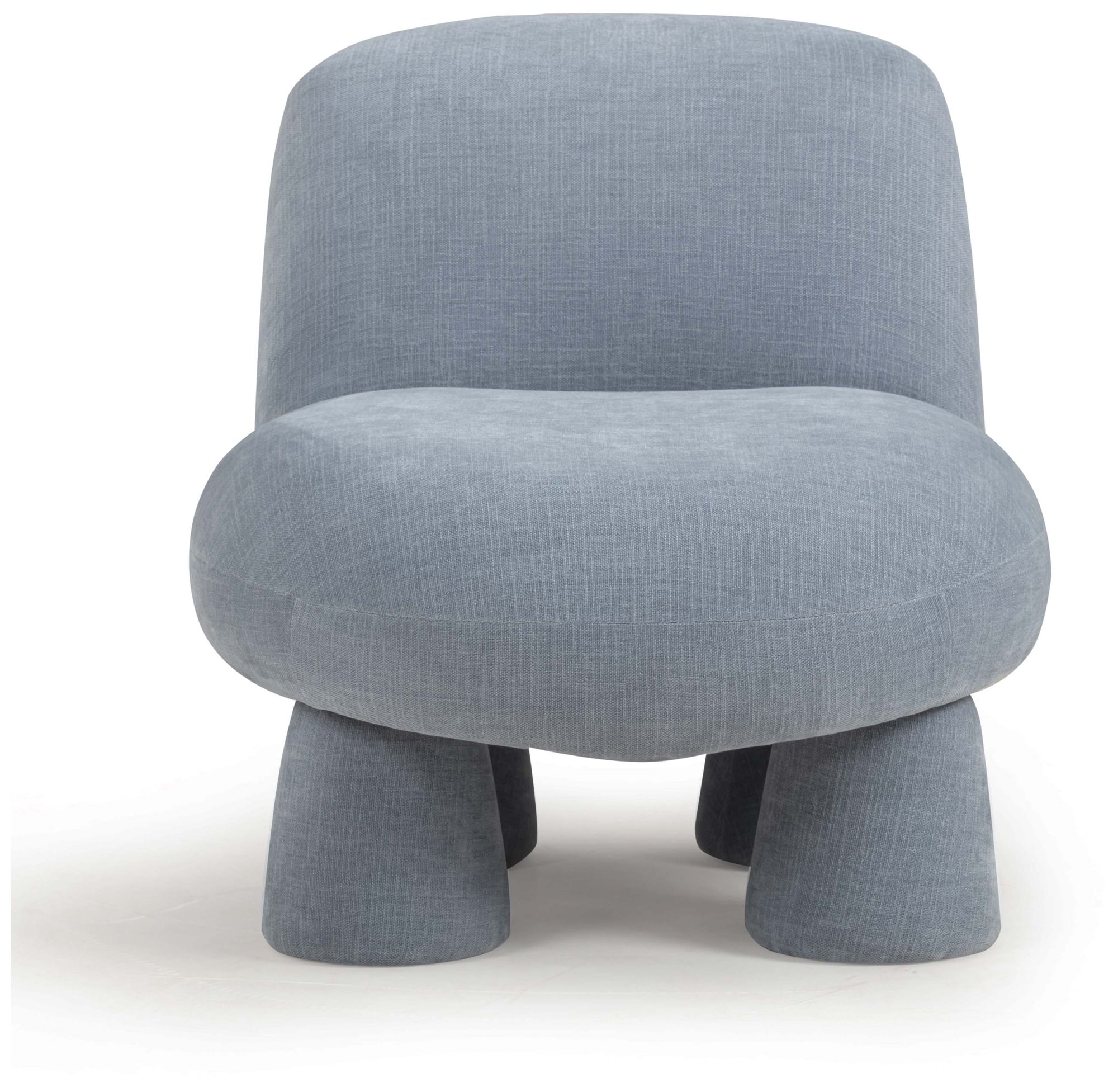 Image 5 Stomp Blue Upcycled Chenille Accent Chair more views